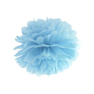 Pom poms - Pastell, Blå - 25 cm