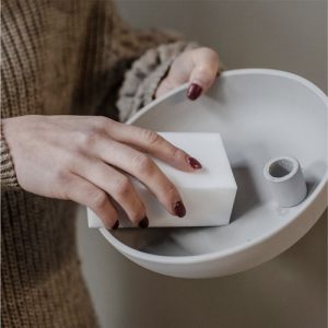 Rengöringssvamp - Tvättsvamp till keramik, Vit